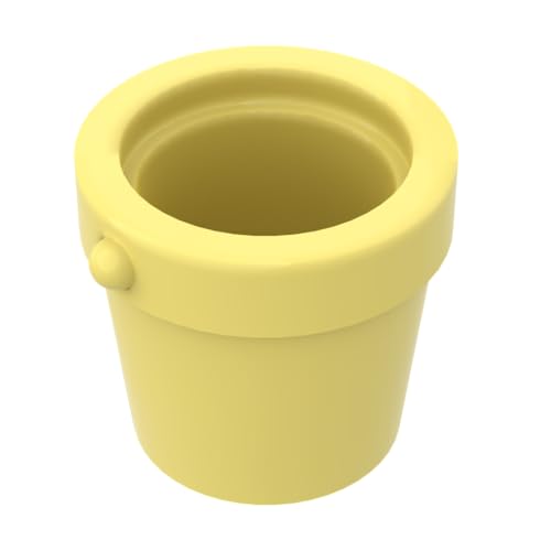 Gobricks Requisiten, kleiner Eimer, 50 Stück, kompatibel mit Lego GDS-M245 95343, klassisches Bulk-Spielzeug, MOC, Farbe: Hellgelb 226 von XYEIUGO