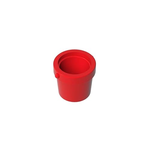 Gobricks Requisiten, kleiner Eimer, 50 Stück, kompatibel mit Lego GDS-M245 95343, klassisches Bulk-Spielzeug, MOC, Farbe: Rot 21 von XYEIUGO