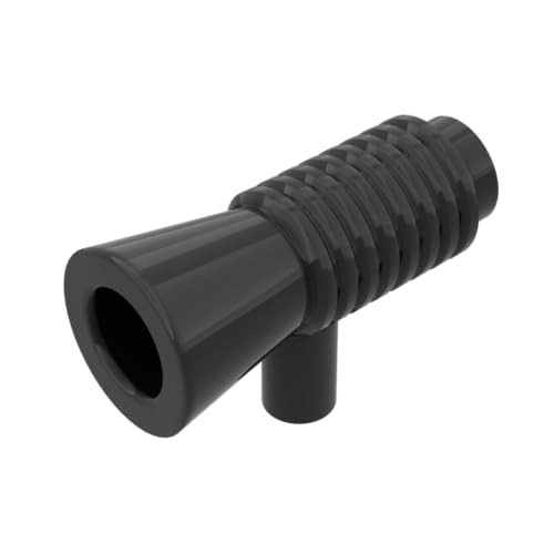 Gobricks Requisiten Horn Star Wars Pistole, 10 Stück, kompatibel mit Lego GDS-90006 4349, klassisches Bulk-Spielzeug, MOC, Farbe: Schwarz 26 von XYEIUGO