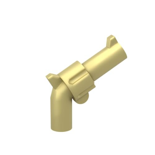 Gobricks Requisiten Revolver, kompatibel mit Lego GDS-90108, klassisches Bulk-Spielzeug, MOC, Farbe: helles Gold, 50 Stück Gobricks Requisiten Revolver, kompatibel mit Lego GDS-90108, klassisches Bulk-Spielzeug, MOC, Farbe: helles Gold, 50 Stück von XYEIUGO