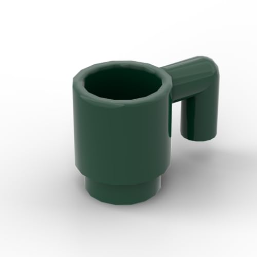 Gobricks Requisiten Wasserbecher, kompatibel mit Lego GDS-M156 3899, klassisches Bulk-Spielzeug, MOC, Farbe: Dunkelgrün, 10 Stück Gobricks Requisiten Wasserbecher, kompatibel mit Lego GDS-M156 3899, klassisches Bulk-Spielzeug, MOC, Farbe: Dunkelgrün, 10 Stück von XYEIUGO
