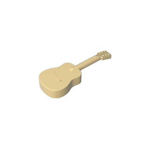 Gobricks Requisiten für Musikinstrumente, Gitarre, 10 Stück, kompatibel mit Lego GDS-M182, klassisches Bulk-Spielzeug, MOC, Farbe: Hellbraun 5 von XYEIUGO