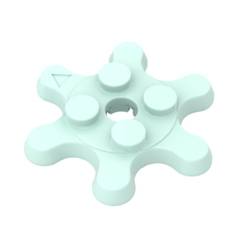 Gobricks Runde Platte, 2 x 2, 6 Gänge, Plattenspieler, 10 Stück, kompatibel mit Lego GDS-90034 35442, klassisches Bulk-Spielzeug, MOC, Farbe: helles Aqua 323 Gobricks Runde Platte, 2 x 2, 6 Gänge, Plattenspieler, 10 Stück, kompatibel mit Lego GDS-90034 35442, klassisches Bulk-Spielzeug, MOC, Farbe: helles Aqua 323 von XYEIUGO