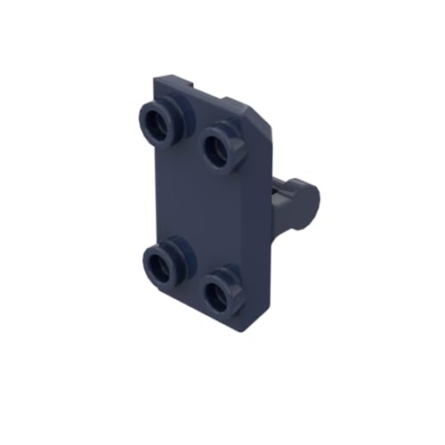 Gobricks Scharnierplatte, 4 Anstoßschilder, 10 Stück, kompatibel mit Lego GDS-90032 30166, klassisches Bulk-Spielzeug, MOC, Farbe: Dunkelblau 140 von XYEIUGO