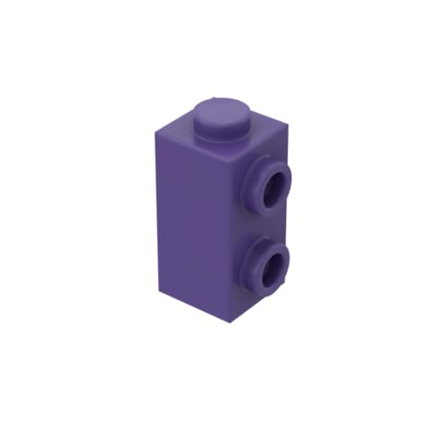 Gobricks Scharniersteine, doppelseitig erhöht, 50 Stück, kompatibel mit Lego GDS-90140, klassisches Bulk-Spielzeug, MOC, Farbe: Dunkelviolett 268 von XYEIUGO