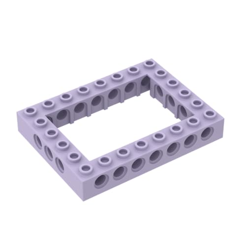 Gobricks Technik Brick Technic Brick 6x8 mit offener Mitte 4x6 32532 4188143 GDS-974, 10 Stück, kompatibel mit Lego Classic Bulk-Spielzeug, MOC, Farbe: Lavendel 325 von XYEIUGO