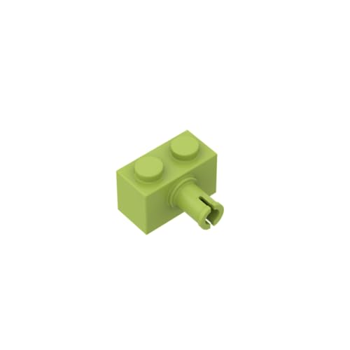 Gobricks Technologie Brick Brick Special 1x2 mit Pin 2458 44865 4211364 GDS-956 50 Stück Kompatibel mit Lego Classic Bulk Spielzeug MOC Farbe: Lime 119 von XYEIUGO
