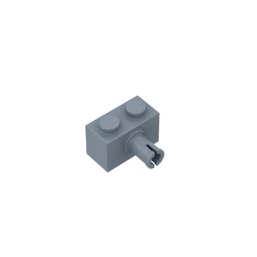 Gobricks Technologie Brick Brick Special 1x2 mit Pin 2458 44865 4211364 GDS-956 50 Stück Kompatibel mit Lego Classic Bulk Spielzeug MOC Farbe: Sandblau 135 von XYEIUGO