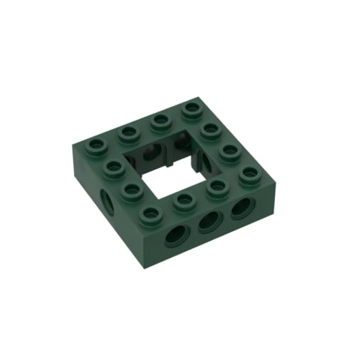 Gobricks Technology Brick Technic Brick 4x4 Open Center 32324 4211640 GDS-971, 10 Stück, kompatibel mit Lego Classic Bulk-Spielzeug, MOC, Farbe: Dunkelgrün 141 von XYEIUGO