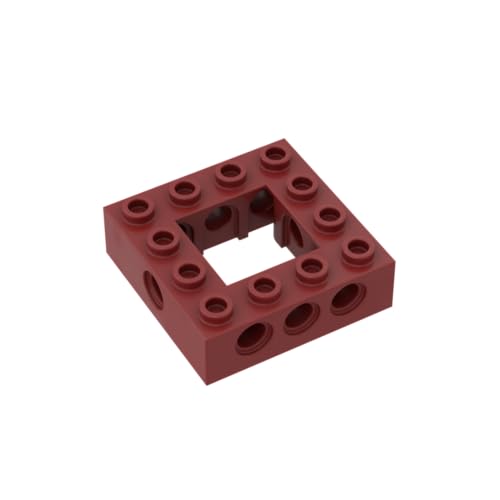 Gobricks Technology Brick Technic Brick 4x4 Open Center 32324 4211640 GDS-971, 10 Stück, kompatibel mit Lego Classic Bulk-Spielzeug, MOC, Farbe: Dunkelrot 154 von XYEIUGO