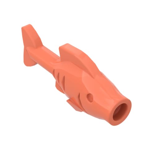 Gobricks Tiere, kleine Fische, 50 Stück, kompatibel mit Lego 64648 GDS-2120, klassisches Bulk-Spielzeug, MOC, Farbe: Korallenorange, 18 Gobricks Tiere, kleine Fische, 50 Stück, kompatibel mit Lego 64648 GDS-2120, klassisches Bulk-Spielzeug, MOC, Farbe: Korallenorange, 18 von XYEIUGO