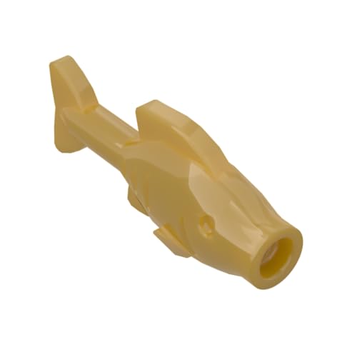 Gobricks Tiere, kleine Fische, 50 Stück, kompatibel mit Lego 64648 GDS-2120, klassisches Bulk-Spielzeug, MOC, Farbe: Perlgold 297 Gobricks Tiere, kleine Fische, 50 Stück, kompatibel mit Lego 64648 GDS-2120, klassisches Bulk-Spielzeug, MOC, Farbe: Perlgold 297 von XYEIUGO