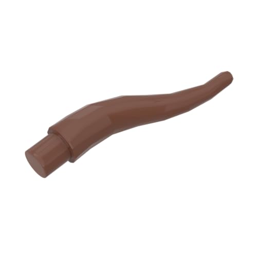 Gobricks Tiere, langes Stierhorn, 50 Stück, kompatibel mit Lego GDS-90049 13564, klassisches Bulk-Spielzeug, MOC, Farbe: Rotbraun 192 von XYEIUGO