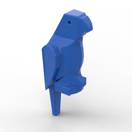 Gobricks Tiere Papagei, 10 Stück, kompatibel mit Lego 2546 GDS-90102, klassisches Bulk-Spielzeug, MOC, Farbe: Blau 23 von XYEIUGO