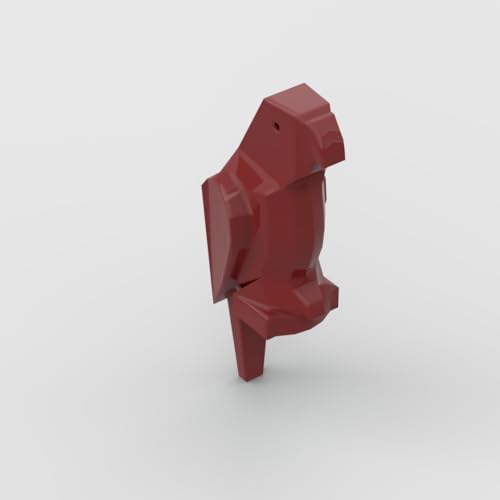 Gobricks Tiere Papagei, 10 Stück, kompatibel mit Lego 2546 GDS-90102, klassisches Bulk-Spielzeug, MOC, Farbe: Dunkelrot, 154 von XYEIUGO