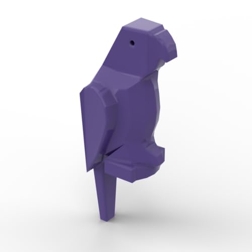 Gobricks Tiere Papagei, 10 Stück, kompatibel mit Lego 2546 GDS-90102, klassisches Bulk-Spielzeug, MOC, Farbe: Dunkelviolett 268 von XYEIUGO