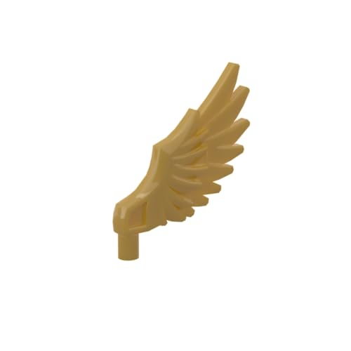 Gobricks Tierflügel mit Griff, 4 mm, 20 Stück, kompatibel mit Lego 11100 GDS-2151, klassisches Bulk-Spielzeug, MOC, Farbe: Perlgold 297 von XYEIUGO
