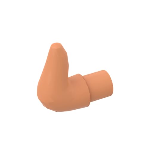 Gobricks Tierhörner, Hörner, 10 Stück, kompatibel mit Lego 64847, G67258, GDS-90247, klassisches Bulk-Spielzeug, MOC, Farbe: Fleischfarbe von XYEIUGO