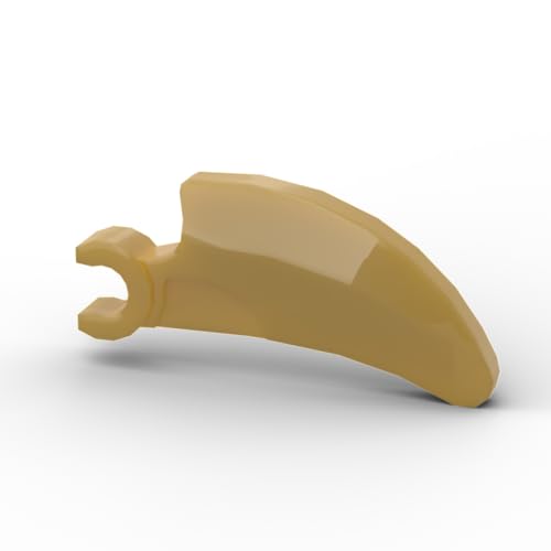 Gobricks Tierkrallenzahn, 10 Stück, kompatibel mit Lego 16770 GDS-90490, klassisches Bulk-Spielzeug, MOC, Farbe: Perlgold 297 von XYEIUGO