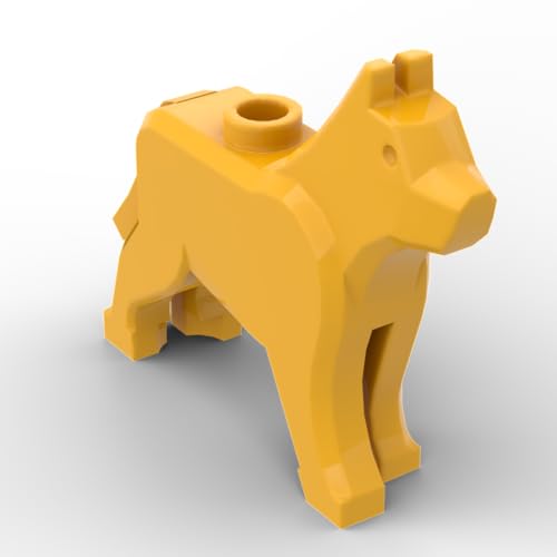 Gobricks Tierwelpe, Polizeihund, 10 Stück, kompatibel mit Lego GDS-M1261 48812, klassisches Bulk-Spielzeug, MOC, Farbe: Hellorange 191 von XYEIUGO