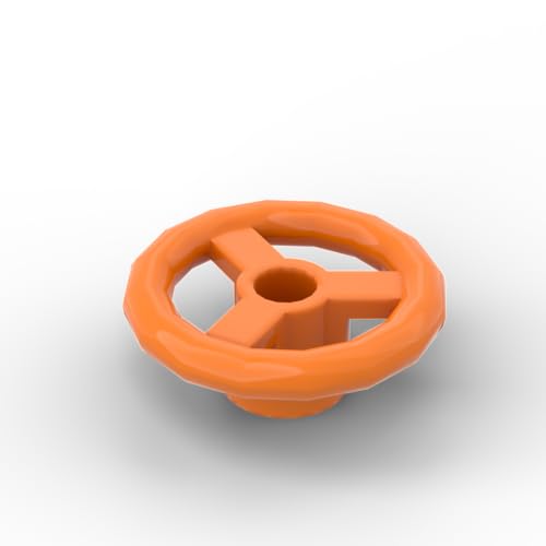 Gobricks Transportation 2 x 2 kleines Lenkrad, 50 Stück, kompatibel mit Lego GDS-2131, klassisches Bulk-Spielzeug, MOC, Farbe: Orange 106 von XYEIUGO