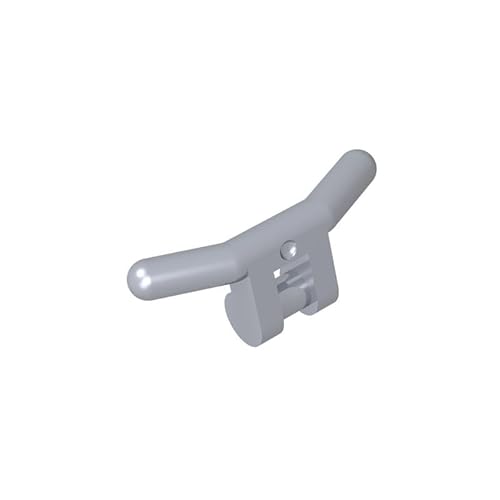 Gobricks Transportgeländer, 10 Stück, kompatibel mit Lego GDS-M225 30031, klassisches Bulk-Spielzeug, MOC, Farbe: flach, Silber 315 von XYEIUGO