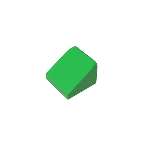 Gobrikcs GDS-833 Neigung 30° 1x1x2/3 (Käseneigung), 50 Stück, kompatibel mit Lego 54200, 50746, 35338, DIY-Teile und MOC-Komponenten für große Ziegelmarken, Farbe: Hellgrün 37 von XYEIUGO
