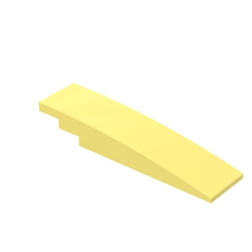 XYEIUGO Gobricks Bogenziegel, 5 x 20 cm, gebogener Bogen, kompatibel mit den großen Marken GDS-M362, klassisches Bulk-Spielzeug, MOC, Farbe: Hellgelb, 226, 10 Stück von XYEIUGO