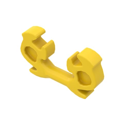 XYEIUGO Gobricks Kopfbedeckung Rentiergeweih, 10 Stück, kompatibel mit den großen Marken GDS-M4631 11437, klassisches Bulk-Spielzeug, MOC, Farbe: Gelb, 24 von XYEIUGO