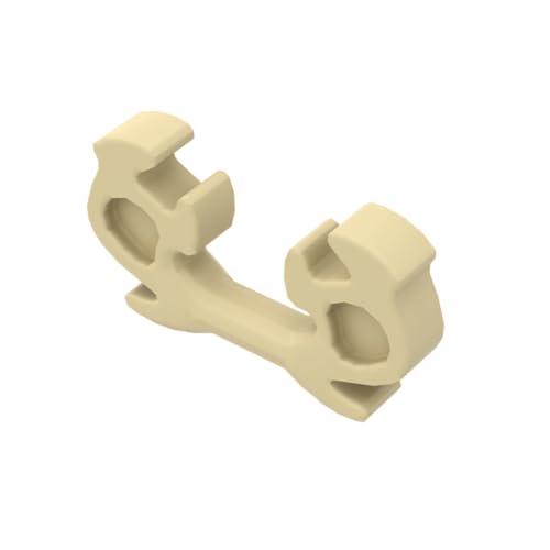 XYEIUGO Gobricks Kopfbedeckung Rentiergeweih, 10 Stück, kompatibel mit den großen Marken GDS-M4631 11437, klassisches Bulk-Spielzeug, MOC, Farbe: Hellbraun 5 von XYEIUGO