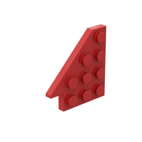 XYEIUGO Gobricks Kreisplatte, 4 x 4, spezielle Form, schräge Platte (links), 10 Stück, GDS-M360 3936, klassisches Bulk-Spielzeug, MOC, Farbe: Rot, 21 von XYEIUGO