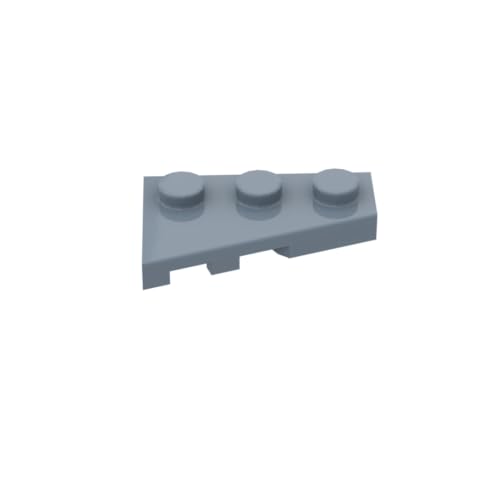 XYEIUGO Gobricks Kreisplatte 5 x 7,6 cm Keilplatte rechts, 50 Stück, kompatibel mit den großen Marken GDS-M540, klassisches Bulk-Spielzeug, MOC, Farbe: Sandblau, 135 von XYEIUGO