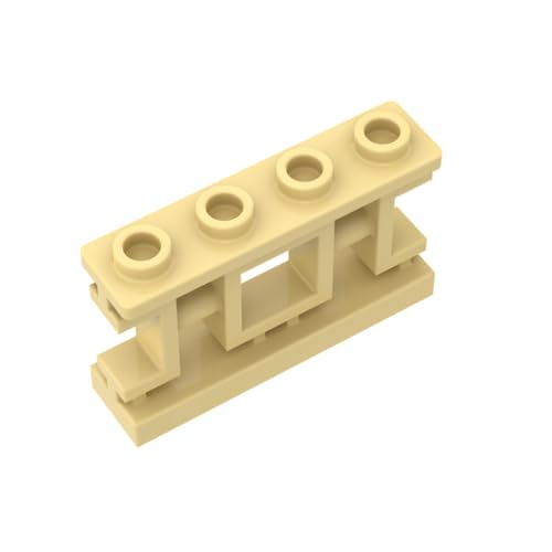 XYEIUGO Gobricks Ornamente, 1 x 4 x 2 Balustrade im chinesischen Stil, kompatibel mit den großen Marken GDS-M425 32932, klassisches Bulk-Spielzeug, MOC, Farbe: Hellgelb, 10 Stück XYEIUGO Gobricks Ornamente, 1 x 4 x 2 Balustrade im chinesischen Stil, kompatibel mit den großen Marken GDS-M425 32932, klassisches Bulk-Spielzeug, MOC, Farbe: Hellgelb, 10 Stück von XYEIUGO