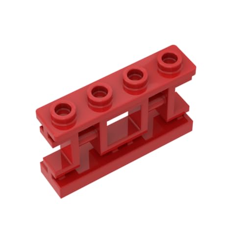 XYEIUGO Gobricks Ornamente, 1 x 4 x 2 Balustrade im chinesischen Stil, kompatibel mit den großen Marken GDS-M425 32932, klassisches Bulk-Spielzeug, MOC, Farbe: Rot 21, 10 Stück XYEIUGO Gobricks Ornamente, 1 x 4 x 2 Balustrade im chinesischen Stil, kompatibel mit den großen Marken GDS-M425 32932, klassisches Bulk-Spielzeug, MOC, Farbe: Rot 21, 10 Stück von XYEIUGO