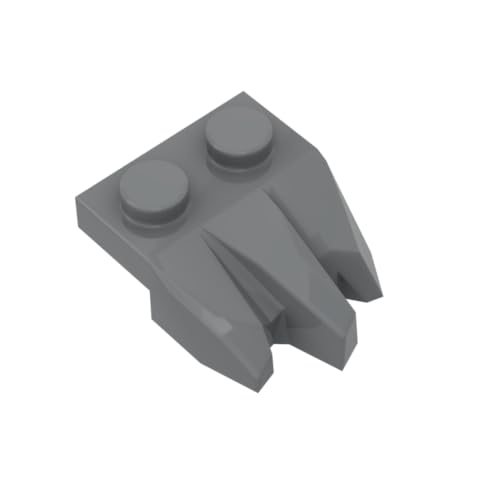 XYEIUGO Gobricks Ornamente, 2 x 2 Drei-Finger, Felsform, 10 Stück, GDS-M449 27261, klassisches Bulk-Spielzeug, MOC, Farbe: Dunkelbläulich-Grau, 199 XYEIUGO Gobricks Ornamente, 2 x 2 Drei-Finger, Felsform, 10 Stück, GDS-M449 27261, klassisches Bulk-Spielzeug, MOC, Farbe: Dunkelbläulich-Grau, 199 von XYEIUGO