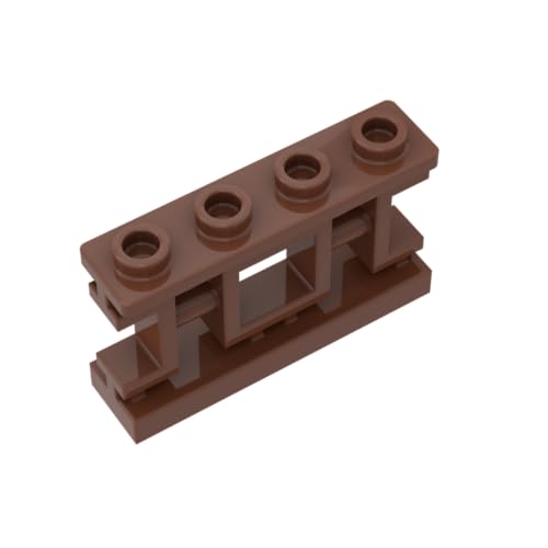 XYEIUGO Gobricks Ornamente, Balustrade im chinesischen Stil, kompatibel mit den großen Marken GDS-M425 32932, klassisches Bulk-Spielzeug, MOC, Farbe: Rotbraun 192, 10 Stück XYEIUGO Gobricks Ornamente, Balustrade im chinesischen Stil, kompatibel mit den großen Marken GDS-M425 32932, klassisches Bulk-Spielzeug, MOC, Farbe: Rotbraun 192, 10 Stück von XYEIUGO