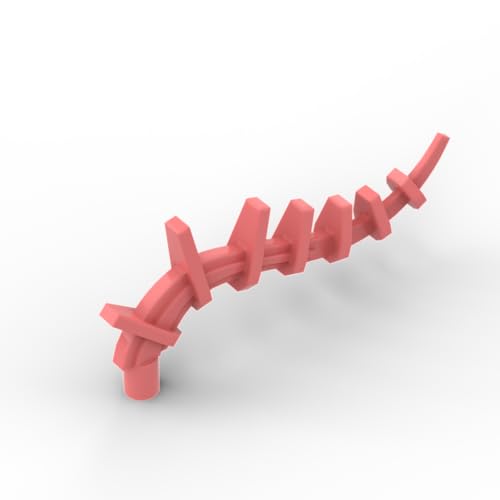XYEIUGO Gobricks Ornamente, Pflanzenranke, kompatibel mit den großen Marken GDS-M431 55236, klassisches Bulk-Spielzeug, MOC, Farbe: Korallenorange, 10 Stück XYEIUGO Gobricks Ornamente, Pflanzenranke, kompatibel mit den großen Marken GDS-M431 55236, klassisches Bulk-Spielzeug, MOC, Farbe: Korallenorange, 10 Stück von XYEIUGO
