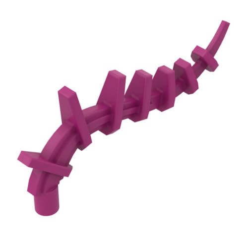 XYEIUGO Gobricks Ornamente, Pflanzenranke, kompatibel mit den großen Marken GDS-M431 55236, klassisches Bulk-Spielzeug, MOC, Farbe: Magenta 124, 10 Stück von XYEIUGO