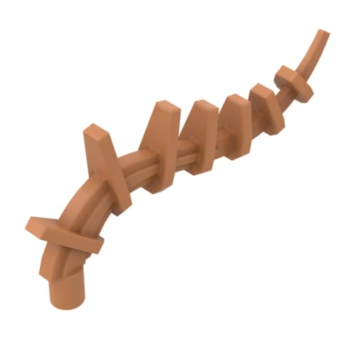 XYEIUGO Gobricks Ornamente, Pflanzenranke, kompatibel mit den großen Marken GDS-M431 55236, klassisches Bulk-Spielzeug, MOC, Farbe: Medium Nougat 312, 10 Stück von XYEIUGO