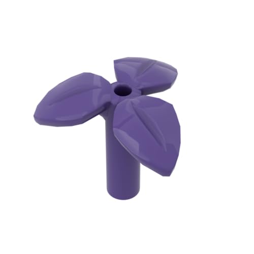 XYEIUGO Gobricks Ornamente, dreiblättrige Pflanze, 50 Stück, kompatibel mit den großen Marken GDS-M334 37695, klassisches Bulk-Spielzeug, MOC, Farbe: Dunkelviolett 268 XYEIUGO Gobricks Ornamente, dreiblättrige Pflanze, 50 Stück, kompatibel mit den großen Marken GDS-M334 37695, klassisches Bulk-Spielzeug, MOC, Farbe: Dunkelviolett 268 von XYEIUGO