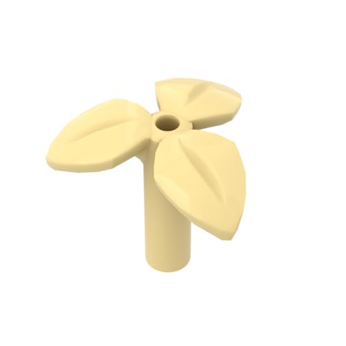 XYEIUGO Gobricks Ornamente, dreiblättrige Pflanze, 50 Stück, kompatibel mit den großen Marken GDS-M334 37695, klassisches Bulk-Spielzeug, MOC, Farbe: Hellgelb XYEIUGO Gobricks Ornamente, dreiblättrige Pflanze, 50 Stück, kompatibel mit den großen Marken GDS-M334 37695, klassisches Bulk-Spielzeug, MOC, Farbe: Hellgelb von XYEIUGO