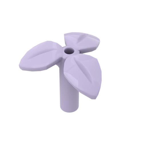 XYEIUGO Gobricks Ornamente, dreiblättrige Pflanze, 50 Stück, kompatibel mit den großen Marken GDS-M334 37695, klassisches Bulk-Spielzeug, MOC, Farbe: Lavendel 325 XYEIUGO Gobricks Ornamente, dreiblättrige Pflanze, 50 Stück, kompatibel mit den großen Marken GDS-M334 37695, klassisches Bulk-Spielzeug, MOC, Farbe: Lavendel 325 von XYEIUGO