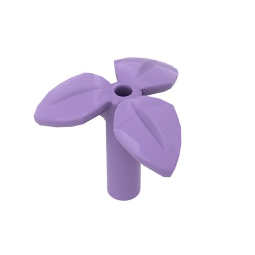 XYEIUGO Gobricks Ornamente, dreiblättrige Pflanze, 50 Stück, kompatibel mit den großen Marken GDS-M334 37695, klassisches Bulk-Spielzeug, MOC, Farbe: Medium Lavender 324 XYEIUGO Gobricks Ornamente, dreiblättrige Pflanze, 50 Stück, kompatibel mit den großen Marken GDS-M334 37695, klassisches Bulk-Spielzeug, MOC, Farbe: Medium Lavender 324 von XYEIUGO