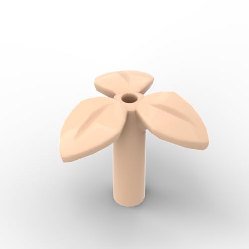 XYEIUGO Gobricks Ornamente, dreiblättrige Pflanze, 50 Stück, kompatibel mit den großen Marken GDS-M334 37695, klassisches Bulk-Spielzeug, MOC, Farbe: helles Fleisch 283 XYEIUGO Gobricks Ornamente, dreiblättrige Pflanze, 50 Stück, kompatibel mit den großen Marken GDS-M334 37695, klassisches Bulk-Spielzeug, MOC, Farbe: helles Fleisch 283 von XYEIUGO