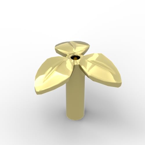 XYEIUGO Gobricks Ornamente, dreiblättrige Pflanze, 50 Stück, kompatibel mit den großen Marken GDS-M334 37695, klassisches Bulk-Spielzeug, MOC, Farbe: helles Gold XYEIUGO Gobricks Ornamente, dreiblättrige Pflanze, 50 Stück, kompatibel mit den großen Marken GDS-M334 37695, klassisches Bulk-Spielzeug, MOC, Farbe: helles Gold von XYEIUGO