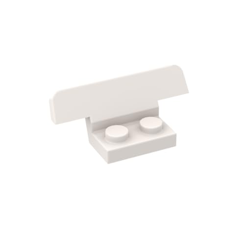 XYEIUGO Gobricks Ornamente, halber Auto-Spoiler, Paketständer, 10 Stück, kompatibel mit den großen Marken GDS-M493, klassisches Bulk-Spielzeug, MOC, Farbe: Milchweiß von XYEIUGO