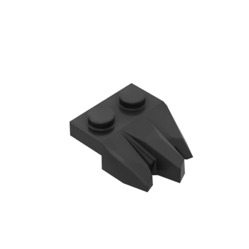 XYEIUGO Gobricks Ornaments 2 x 2 Drei-Finger-Felsform, 10 Stück, GDS-M449 27261, klassisches Bulk-Spielzeug, MOC, Farbe: Schwarz, 26 Stück von XYEIUGO