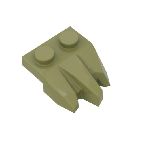 XYEIUGO Gobricks Ornaments GDS-M449 27261 Drei-Finger-Platte, 10 Stück, klassisches Bulk-Spielzeug, MOC, Farbe: Olivgrün, 330 XYEIUGO Gobricks Ornaments GDS-M449 27261 Drei-Finger-Platte, 10 Stück, klassisches Bulk-Spielzeug, MOC, Farbe: Olivgrün, 330 von XYEIUGO