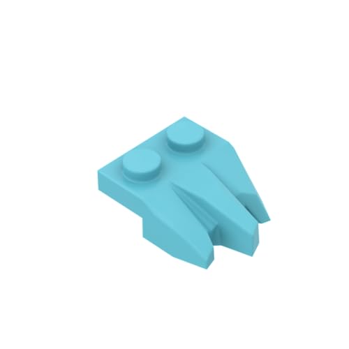 XYEIUGO Gobricks Ornaments GDS-M449 27261 Drei-Finger-Platte, 10 Stück, klassisches Bulk-Spielzeug, MOC, Farbe: mittelgroß, Azurblau 322 von XYEIUGO