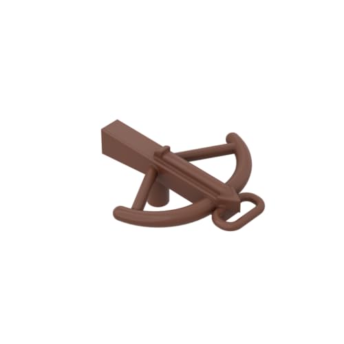 XYEIUGO Gobricks Props Armbrustschraube, kompatibel mit den großen Marken GDS-M370, klassisches Bulk-Spielzeug, MOC, Farbe: flach, Silber 315, 10 Stück von XYEIUGO